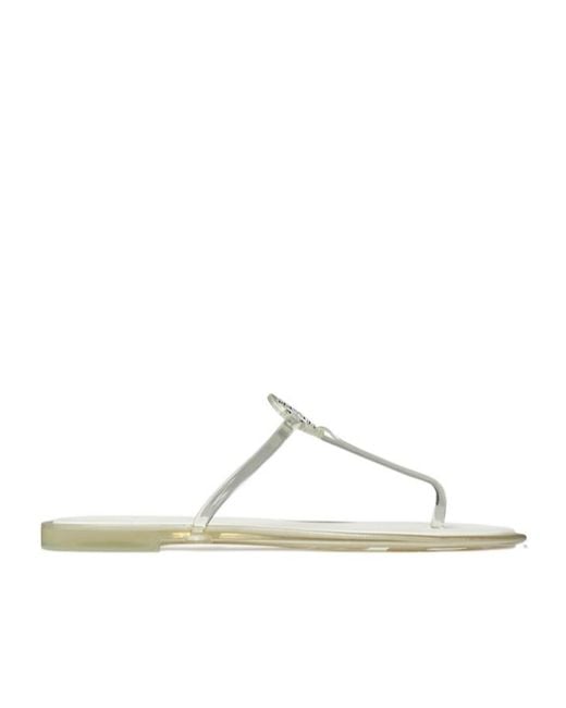 Tory Burch Metallic Mini Miller Jelly Sandals