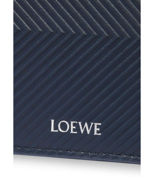 Loewe Blue Bifold Coin Wallet for men