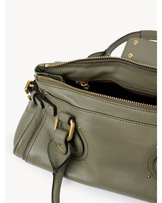 Chloé Green Chloé Paddington Padlock Detailed Shoulder Bag