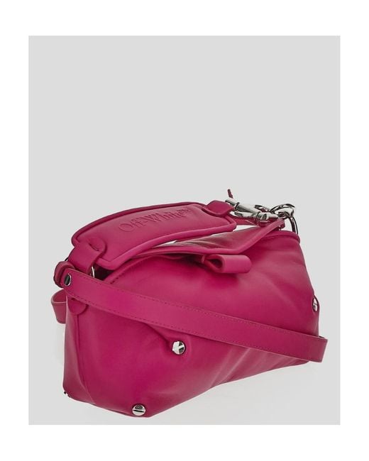 Off-White c/o Virgil Abloh Pink San Diego Foldover Top Shoulder Bag