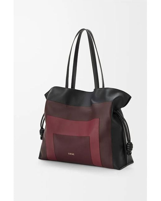 Loewe Red Oversized Nappa Flamenco Shoulder Bag