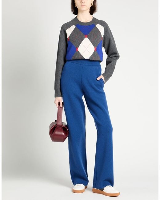 Burberry Blue Loose Knit Pants
