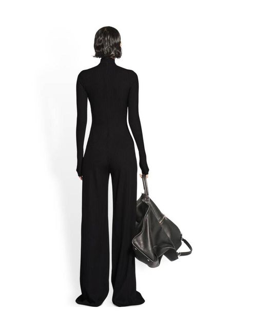 Balenciaga Black Tuta A Lupetto Da Donna