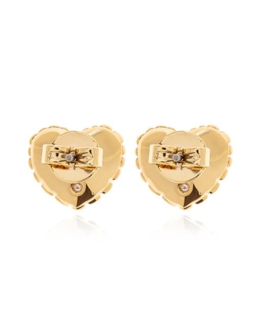 Marc Jacobs Metallic The Heart Balloon Stud Earrings