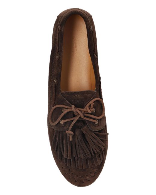 Isabel Marant Brown Lace-Up Loafers