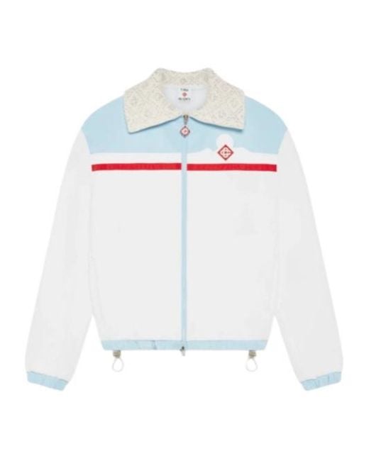 Casablanca White Zip-Up Ski Jacket for men