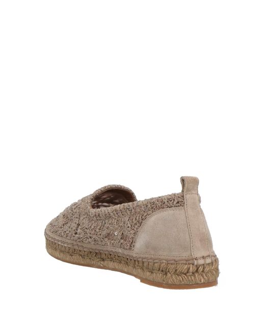 Brunello Cucinelli Brown Lightweight And Comfortable Straw Shoes