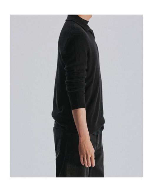 The Row Black Long-Sleeved Sweater for men