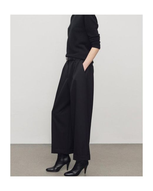 The Row Blue Lior Cuffed Trousers