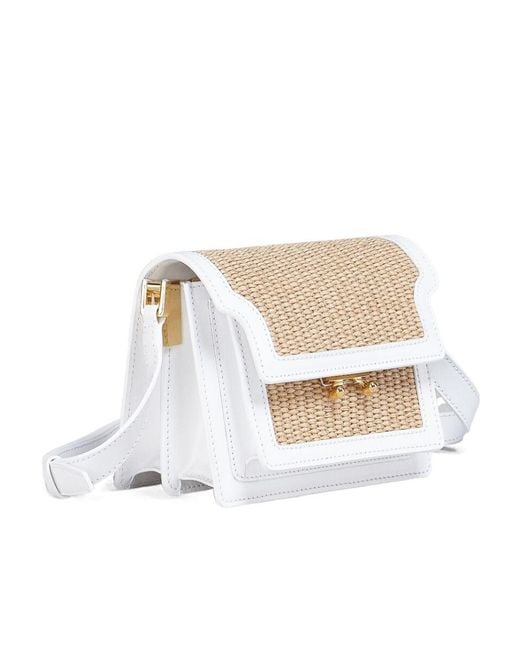 Marni White Trunk Soft Mini Bag