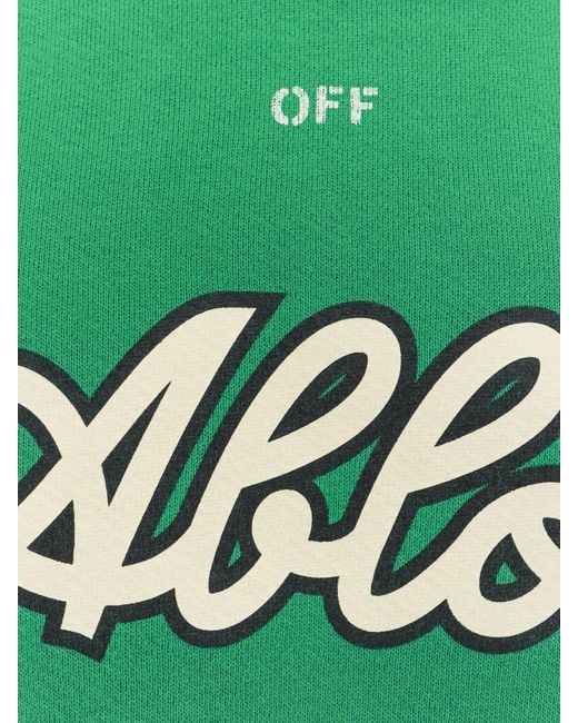 Off-White c/o Virgil Abloh Green Off Sweaters for men