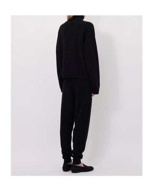 Loulou de Saison Black Dries Zip-Front Sweater