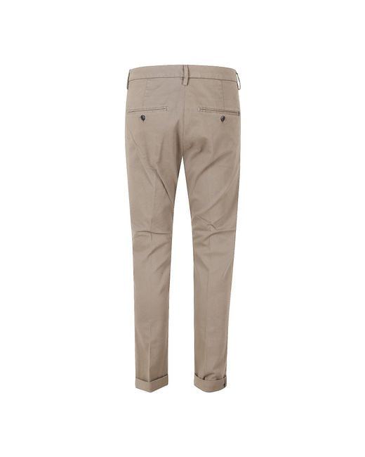 Dondup Natural Casual Trousers With Belt Loops for men
