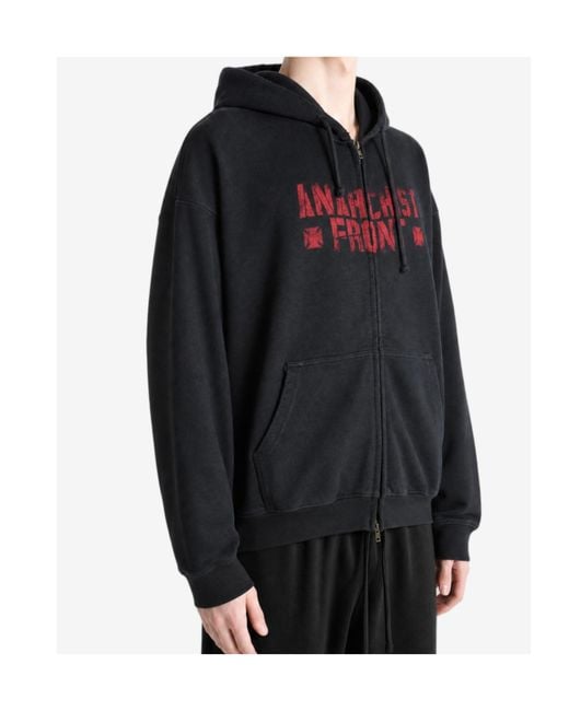Vetements Black Long-Sleeve Sweatshirt for men