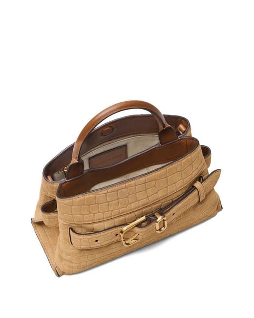 Marc Jacobs Metallic Embossed Dakota Small Satchel Bag
