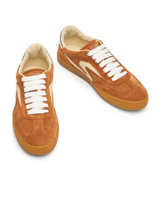 Stuart Weitzman Brown Sw Runaround Sneaker
