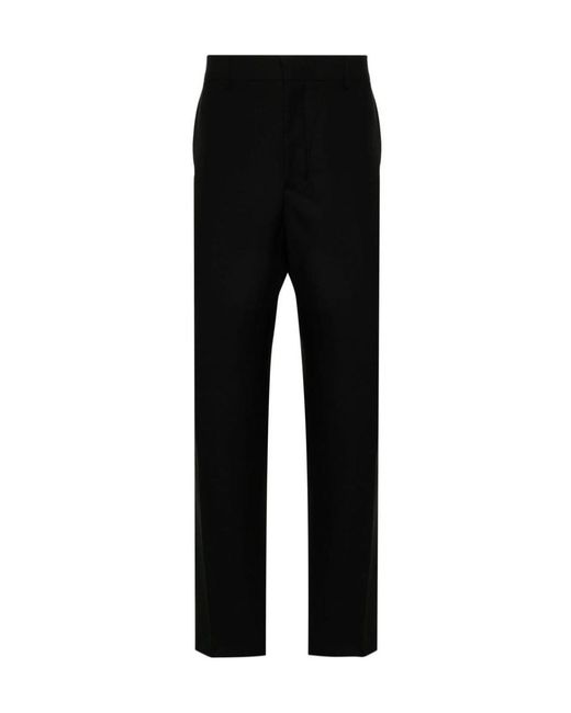 AMI Black Tailored Trousers for men