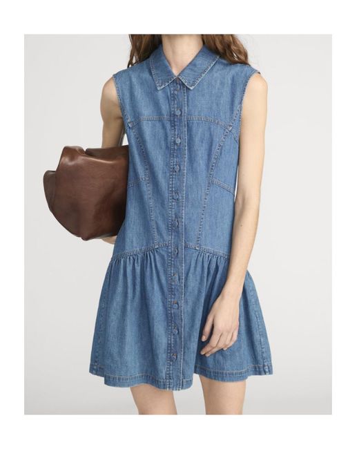 FRAME Blue The Denim Day Dress