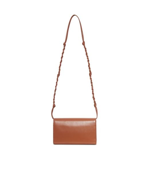 Jil Sander White Tangle With Strap Wallet