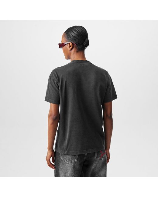 Off-White c/o Virgil Abloh Black Off Roses Wash Tee Ld51