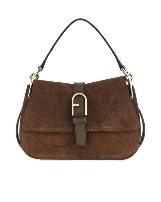 Furla Brown Flap Shoulder Bag