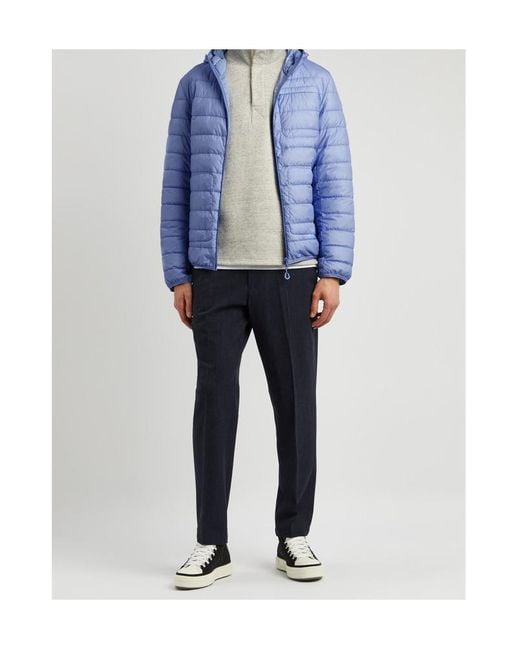 Moncler Blue Pulao Quilted Shell Jacket for men