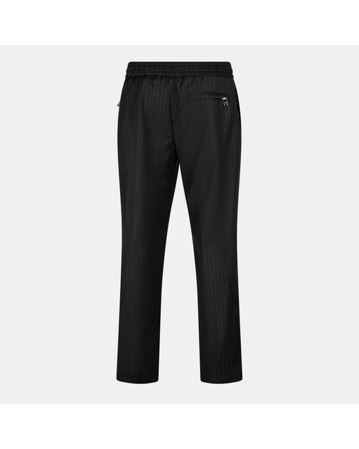 Dolce & Gabbana Black Striped Trousers for men