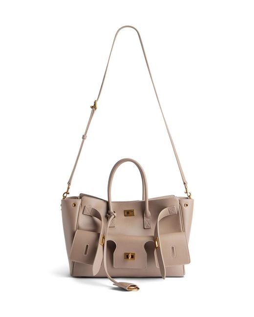 Balenciaga Natural Bel Air Carry All Bag Small