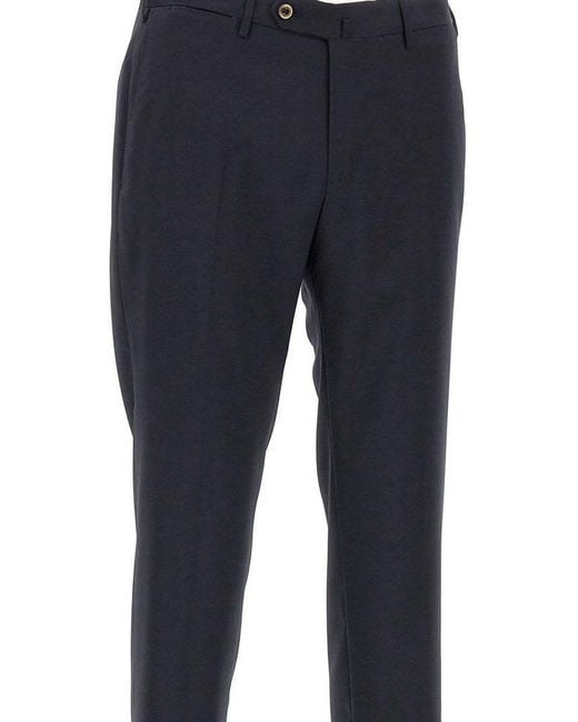 PT01 Blue Pt Torino Straight Leg Tailored Trousers for men