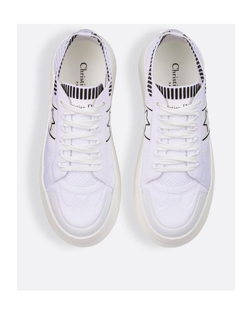 Dior White Star Platform Sneaker