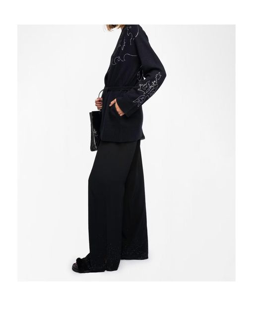 Zadig & Voltaire Black Salomy Cashmere Cardigan