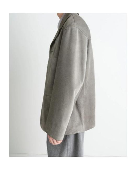 Lemaire Gray Single-Breasted Jacket for men
