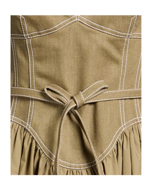 Tory Burch Natural Denim Sleeveless Dress