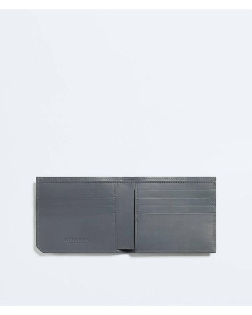 Bottega Veneta Black Intrecciato Piccolo Bi-Fold Wallet for men