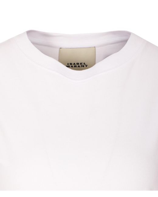 Isabel Marant White Isabel Marant Étoile Mylda Gathered Mini Dress