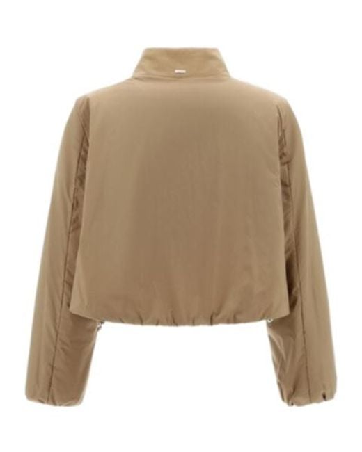 Herno Natural Logo-Plaque Water-Repellent Jacket