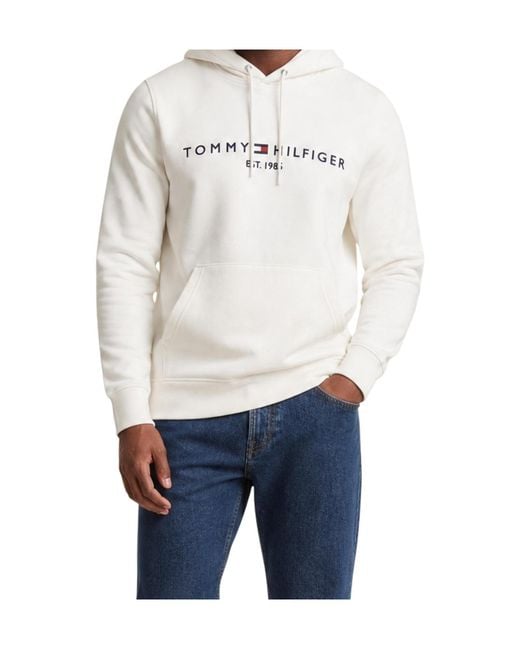 Tommy Hilfiger White Long-Sleeve Sweatshirt for men