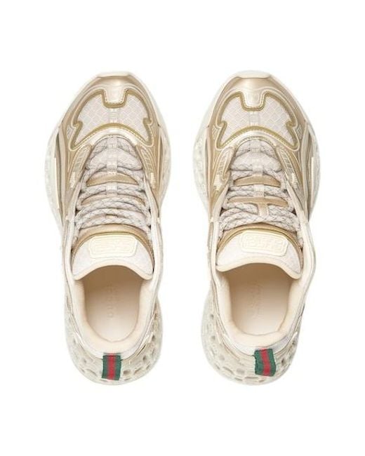 Gucci Natural Cub3D Sneaker, Size 34 It