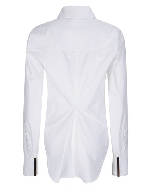 Sportmax White Long-Sleeved Shirt
