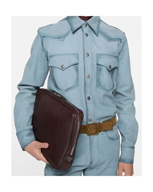 Acne Blue Suede Jacket for men
