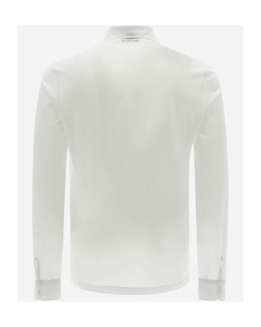 Herno White Buttoned Long Sleeved Shirt for men