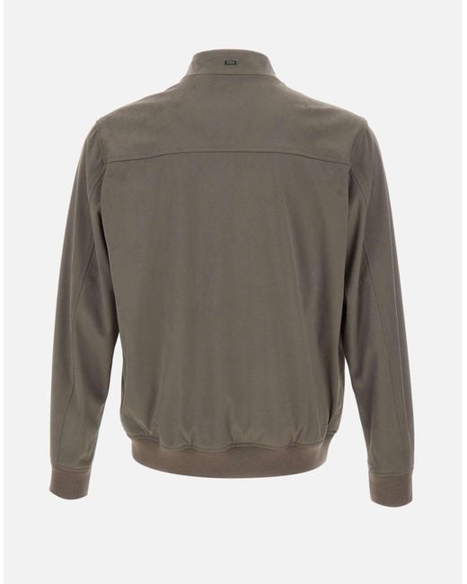 Herno Gray Resort Bomber Jacket for men