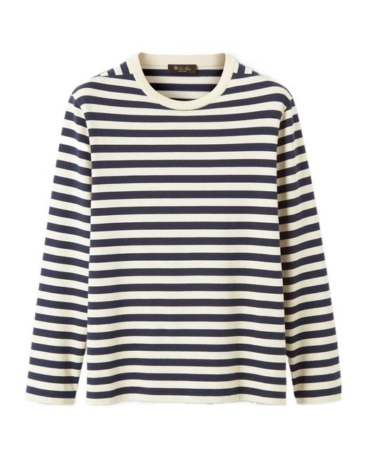 Loro Piana Multicolor Barquetine Crewneck for men