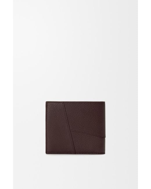 Loewe Brown Puzzle Bi-Fold Wallet for men
