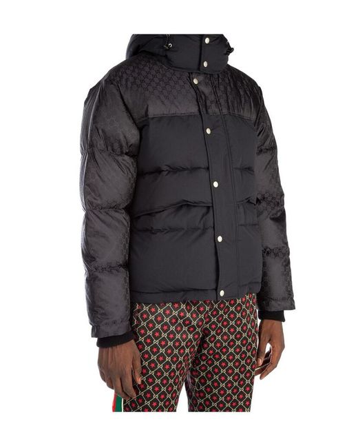 Gucci Black Hooded Down Jacket for men