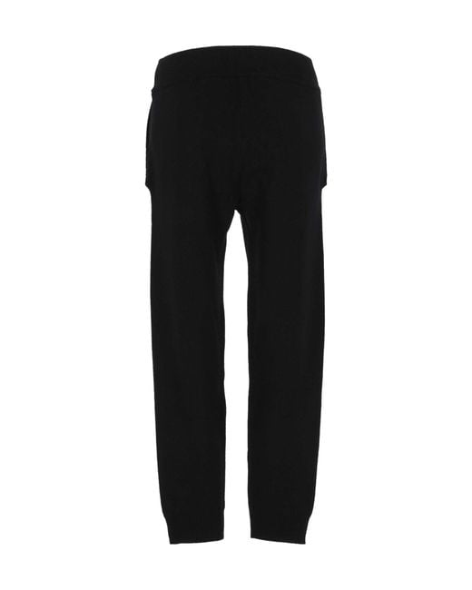 Entire studios Black Ribbed Knit Pants for men
