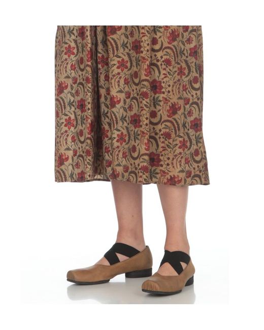 Uma Wang Brown Square-Toe Suede Ballerina Shoes