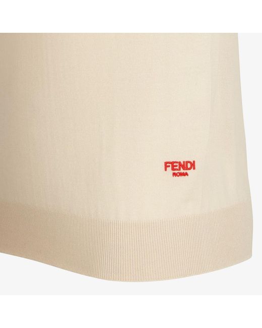 Fendi Natural Cream Wool Jumper