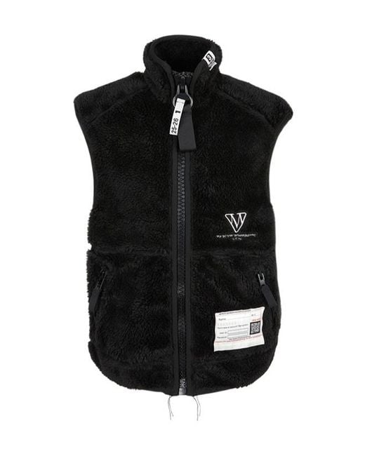 Maison Mihara Yasuhiro Black Zipper Vest for men