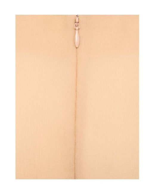 Chloé Natural Silk Mousseline Long Skirt